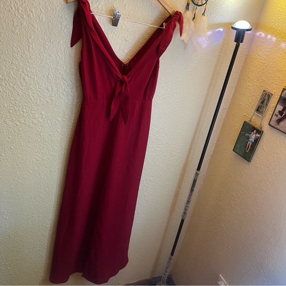 Audrey 3+1 burgundy dress red maxi - Picture 1 of 6